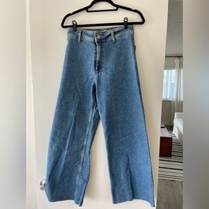 Zara high waist denim pants